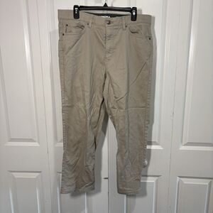 Sonoma Everyday All Day Pants Mens 36x32 Stretch Chino Beige Khaki Casual Work
